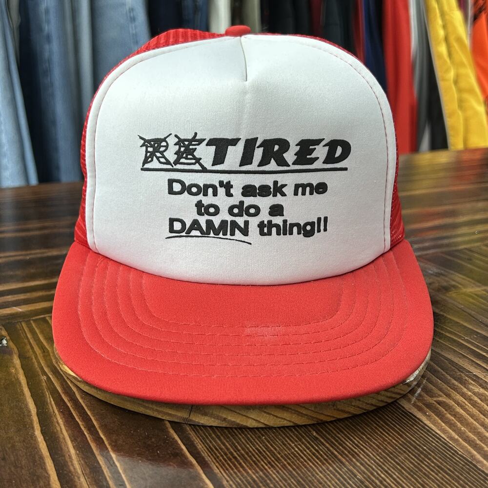 Vintage Retired  80s Snapback Hat